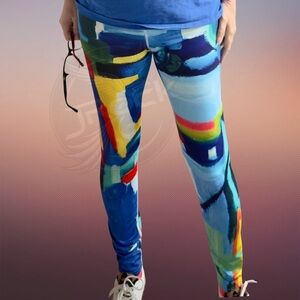 Designer Leggings Inspired by my Original Oil Painting, Slimming!!